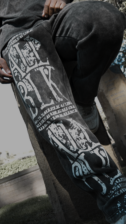 ALLBLK ACID PANTS